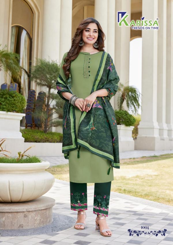 Karissa Vidisha 5 Comfortable Wear Kurti Bottom Dupatta Catalog